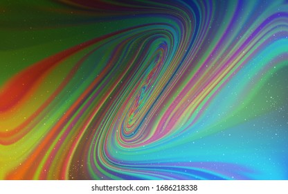 Light Blue, Yellow vector template with space stars. Shining colored illustration with bright astronomical stars. Template for cosmic backgrounds.