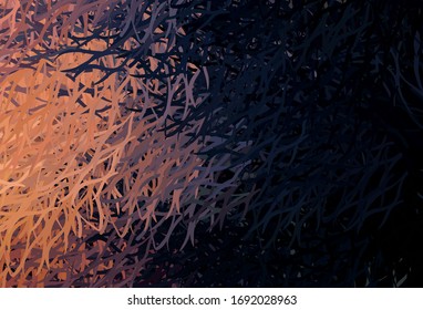 Light Blue, Yellow vector template with curved lines. A shining illustration, which consists of curved lines. Abstract style for your business design.