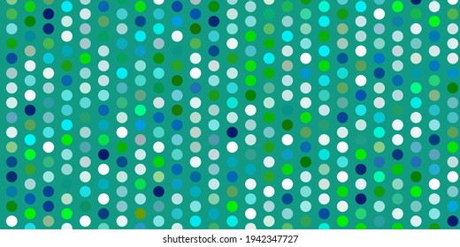 Light blue, yellow vector template with circles. Abstract decorative design in gradient style with bubbles. Pattern for business ads.