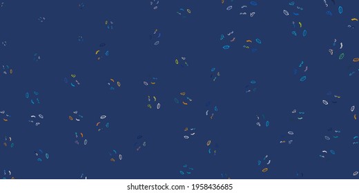 Light Blue, Yellow vector template with businesswoman signs. Simple design in abstract style with women’s rights activism. Background for International Women’s Day.