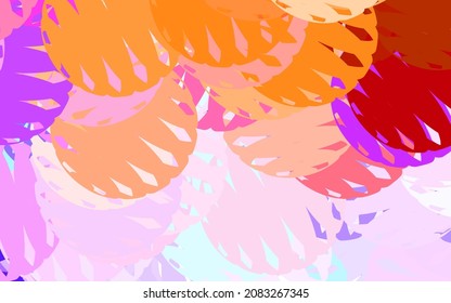 Light Blue, Yellow vector template with chaotic shapes. Decorative design in abstract style with random forms. Best smart design for your business.