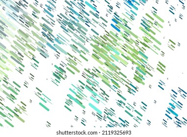 Light Blue, Yellow vector template with repeated sticks. Glitter abstract illustration with colored sticks. Smart design for your business advert.