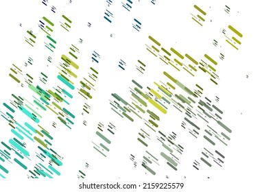 Light Blue, Yellow vector template with repeated sticks. Decorative shining illustration with lines on abstract template. Smart design for your business advert.