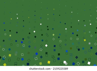 Light Blue, Yellow vector template with square style. Abstract gradient illustration with rectangles. Pattern for websites, landing pages.