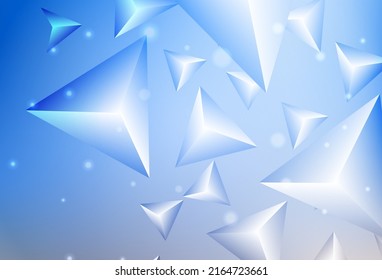 Light Blue, Yellow vector template with crystals, triangles. Abstract gradient illustration with triangles. Elegant design for wallpapers.