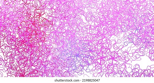Plantilla vectorial azul claro, amarillo con líneas curvas. Muestra brillante con líneas inclinadas coloridas, formas. Patrón para anuncios, anuncios.