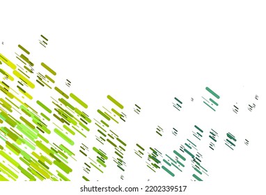 Plantilla vectorial amarillo, azul claro con palos repetidos. Decoración borrosa de estilo sencillo con líneas. Patrón para anuncios, afiches, banners.
