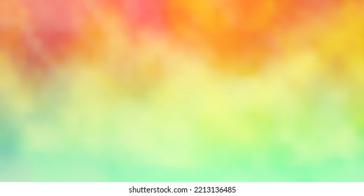 Light Blue, Yellow vector template with sky, clouds. Abstract illustration with colorful gradient clouds. Template for landing pages.