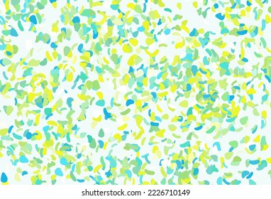 Light blue, yellow vector template with memphis shapes. Illustration with colorful gradient shapes in abstract style. Modern design for your business card.