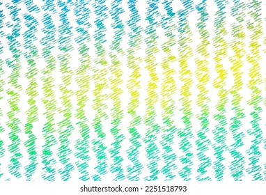 Plantilla vectorial amarillo, azul claro con palos repetidos. Ilustración abstracta brillante con palos de color. Patrón para sitios web, páginas de inicio.