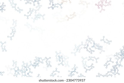 Hellblaue, gelbe Vektorvorlage mit künstlicher Intelligenz. Farbige Illustration mit wirklicher Struktur von AI. Kluges Design für die Förderung von Angebotsdaten.