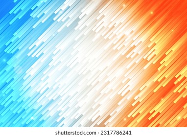Light Blue, Yellow vector template with repeated sticks. Lines on blurred abstract background with gradient. Pattern for ads, posters, banners.