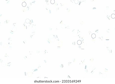 Light Blue, Yellow vector template with crystals, circles. Beautiful illustration with circles, triangles in nature style. Best design for poster, banner.