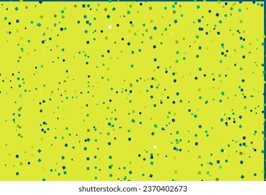 Light Blue, Yellow vector template with crystals, circles, squares. Circles, lines, rhombus with colorful gradient. Best design for your ad, poster, banner.