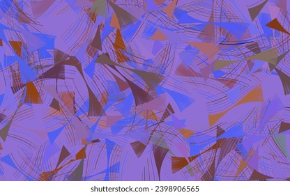 Light Blue, Yellow vector template with wry lines.