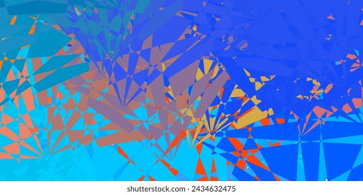 Light Blue, Yellow vector template with triangle shapes. Smart abstract illustration with triangle forms in modern style. Landing pages material.