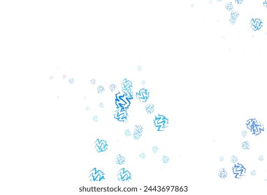 Plantilla de vector azul claro, amarillo con líneas. Una ilustración de colores completamente nueva en estilo simple. Patrón elegante para un libro de marca.