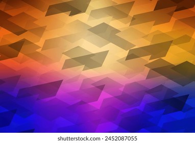 Light Blue, Yellow vector template with rhombus. Beautiful illustration with rectangles and squares. Smart design for your business advert.