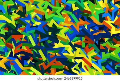 Light Blue, Yellow vector template with sky stars. Stars on blurred abstract background with gradient. Pattern for astronomy websites.