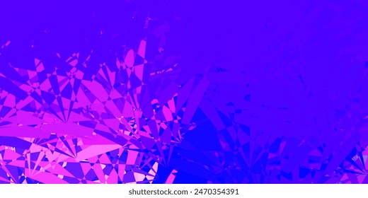 Light Blue, Yellow vector template with triangle shapes. Simple design in abstract style with triangles, lines. Pattern for promotions.