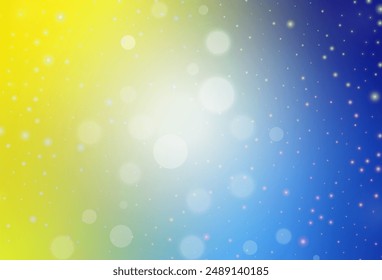 Light Blue, Yellow vector template in carnival style. A Smart Illustration with gradient Christmas elements. Smart design for promotion of university.