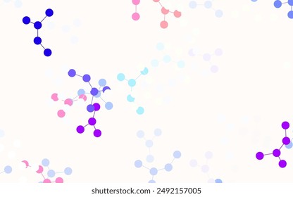 Hellblaue, gelbe Vektorgrafik Vorlage mit künstlicher Intelligenzstruktur. Leuchtende bunte Illustration mit echter Struktur der KI. Muster für Wissenschaft, futuristische Designs.
