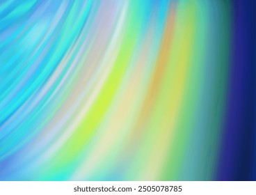 Light Blue, Yellow vector template with lines, ovals. Colorful abstract illustration with gradient lines. A new texture for your  ad, booklets, leaflets.