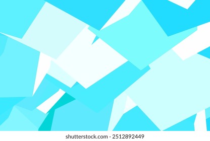 Azul claro, Plantilla de Vector amarillo en estilo hexagonal. Ilustración de hexágonos de colores en la superficie borrosa. Patrón para su anuncio, folletos.