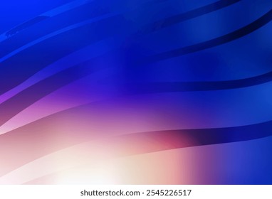 Light Blue, Yellow vector template with wry lines. Brand new colorful illustration in curved style. Simple template for your design.