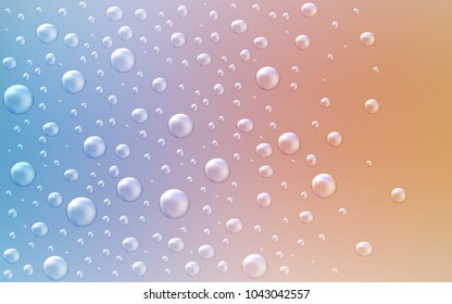 Light Blue, Yellow vector texture with disks. Modern abstract illustration with colorful water drops. New design for ad, poster, banner of your website.