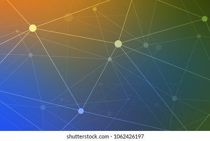 Light Blue, Yellow vector texture with disks, lines. Abstract illustration with colorful discs and triangles. Pattern can be used for beautiful websites.