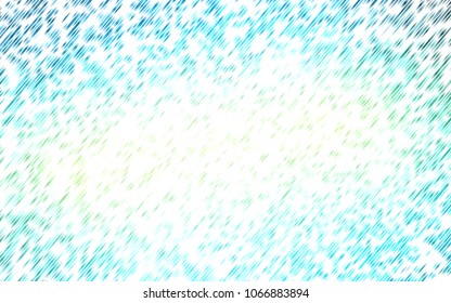 Light Blue, Yellow vector texture with colored lines. Lines on blurred abstract background with gradient. Best design for your ad, poster, banner.