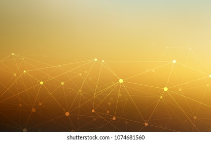 Light Blue, Yellow vector texture with disks, lines. Illustration with set of colorful abstract circles and lines. Pattern can be used for ads, leaflets.