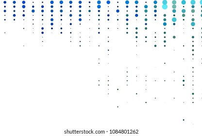 Light Blue, Yellow vector  texture with disks. Blurred bubbles on abstract background with colorful gradient. New design for ad, poster, banner of your website.
