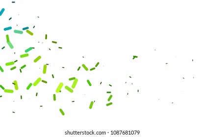 Light Blue, Yellow vector texture with colored capsules. Glitter abstract illustration with colored sticks. Smart design for your business advert.