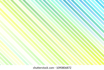 Light Blue, Yellow vector texture with colored lines. Glitter abstract illustration with colored sticks. Best design for your ad, poster, banner.