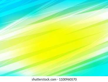 Light Blue, Yellow vector texture with colored lines. Decorative shining illustration with lines on abstract template. The pattern can be used as ads, poster, banner for commercial.