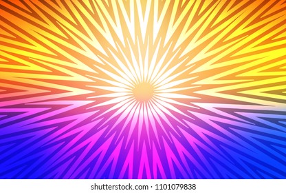 Light Blue, Yellow vector texture with colored lines. Decorative shining illustration with lines on abstract template. Smart design for your business advert.
