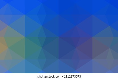 Light Blue, Yellow vector texture with gradient triangles. A completely new color illustration in a polygonal style. New template for your brand book.