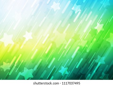 Light Blue, Yellow vector texture with colored lines. Shining colored illustration with narrow lines. The pattern can be used as ads, poster, banner for commercial.