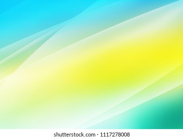 Light Blue, Yellow vector texture with colored lines. Modern geometrical abstract illustration with staves. The template can be used as a background.