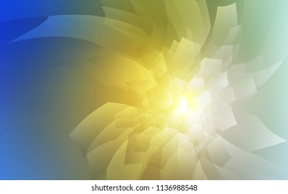 Light Blue, Yellow vector texture with colorful hexagons. Colorful hexagons on white backdrop. Pattern can for your ad, booklets.