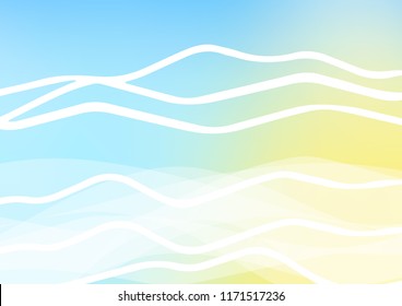 Light Blue, Yellow vector texture with colored lines. Modern geometrical abstract illustration with staves. Smart design for your business advert.
