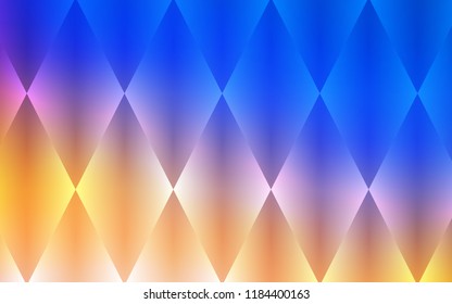 Light Blue, Yellow vector texture in rectangular style. Rectangles on abstract background with colorful gradient. Pattern for commercials.