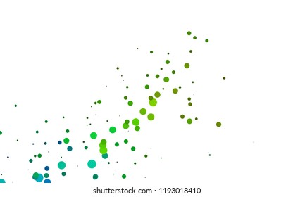 Light Blue, Yellow vector texture with disks. Colorful illustration with blurred circles in nature style. Pattern for beautiful websites.