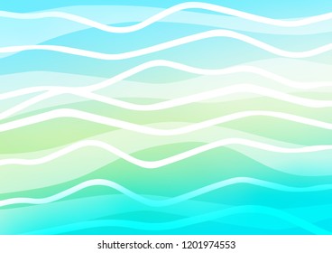 Light Blue, Yellow vector texture with colored lines. Decorative shining illustration with lines on abstract template. Best design for your ad, poster, banner.