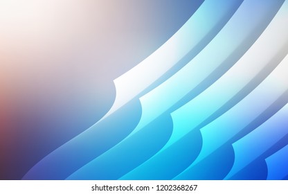Light Blue, Yellow vector texture with colored lines. Decorative shining illustration with lines on abstract template. Template for your beautiful backgrounds.