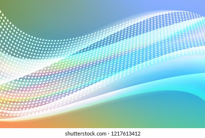 Light Blue, Yellow vector texture with disks, lines. Abstract illustration with colorful discs and triangles. Template for business cards, websites.