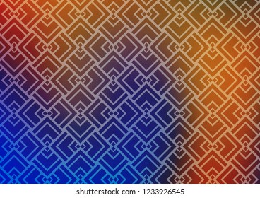Light Blue, Yellow vector texture with colored lines. Modern geometrical abstract illustration with staves. Pattern for websites, landing pages.