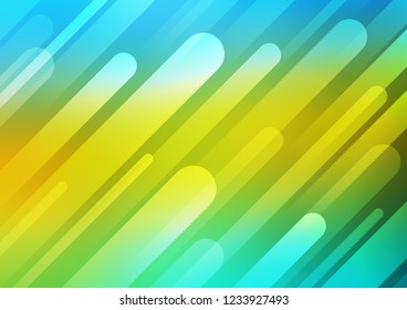 Light Blue, Yellow vector texture with colored lines. Decorative shining illustration with lines on abstract template. The pattern can be used as ads, poster, banner for commercial.